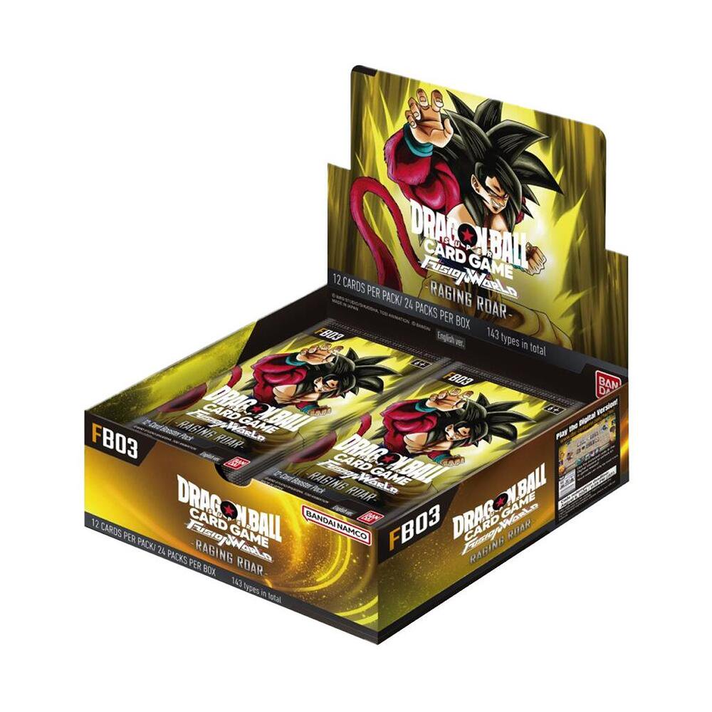 Bandai Dragon Ball Super Card Game Fusion World FB03 Raging Roar Booster Box