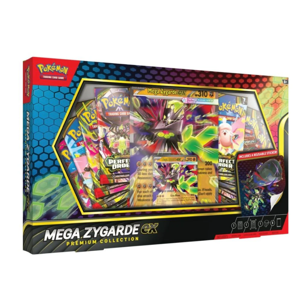 Pokémon TCG Mega Zygarde ex Premium Collection – Trading Card Game Box Set with Promo Card & Booster Packs for Collectors, Deck Building, Display & Trading Card Game Expansion