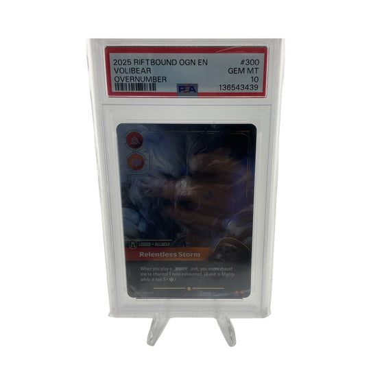 Riftbound Orgins Volibear Overnumber Alt Art PSA 10 Gem Mint League Of Legends