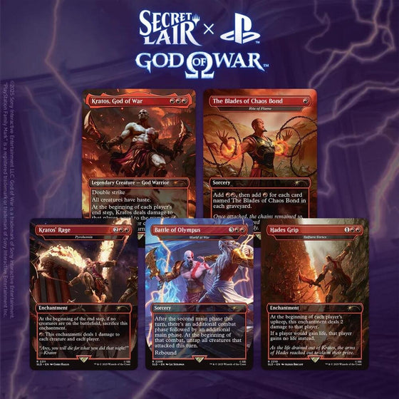 Magic: The Gathering TCG Secret Lair X God of War: Greek - Non-Foil Edition