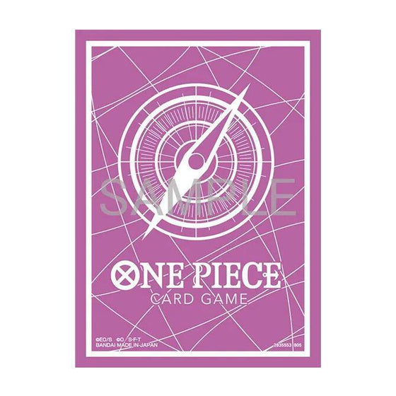 Bandai One Piece Card Game Sleeves Standard Purple 70 Count Gloss Finish 2.6 x 3.6 Card Sleeves