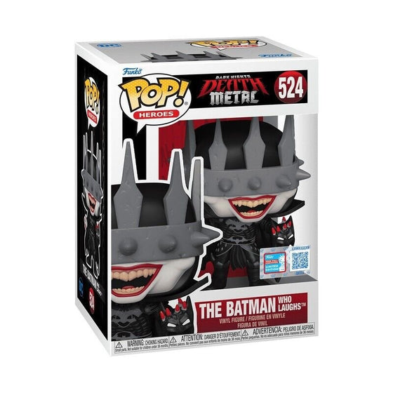 The Batman Who Laughs Funko Pop! Heroes Dark Nights: Death Metal - NYCC 2024 Exclusive - Approx. 4.45" Collectible Limited Edition Vinyl Figure #524 with Display Box Protector Case
