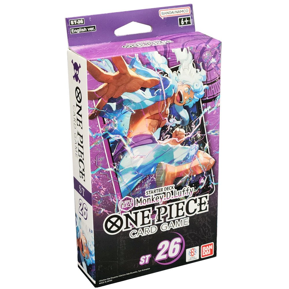 One Piece TCG: Starter Deck Purple Black Monkey D. Luffy Card Game ST-26 Bandai Namco