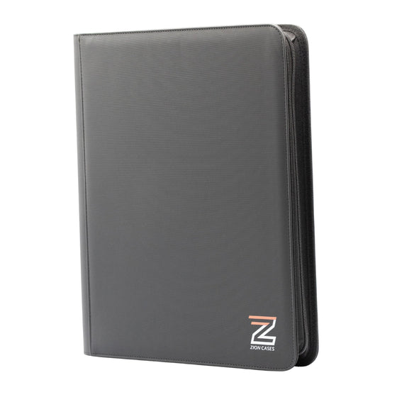 Zion Cases TopLoader 4 Pocket Binder Black Trading Card Storage Album