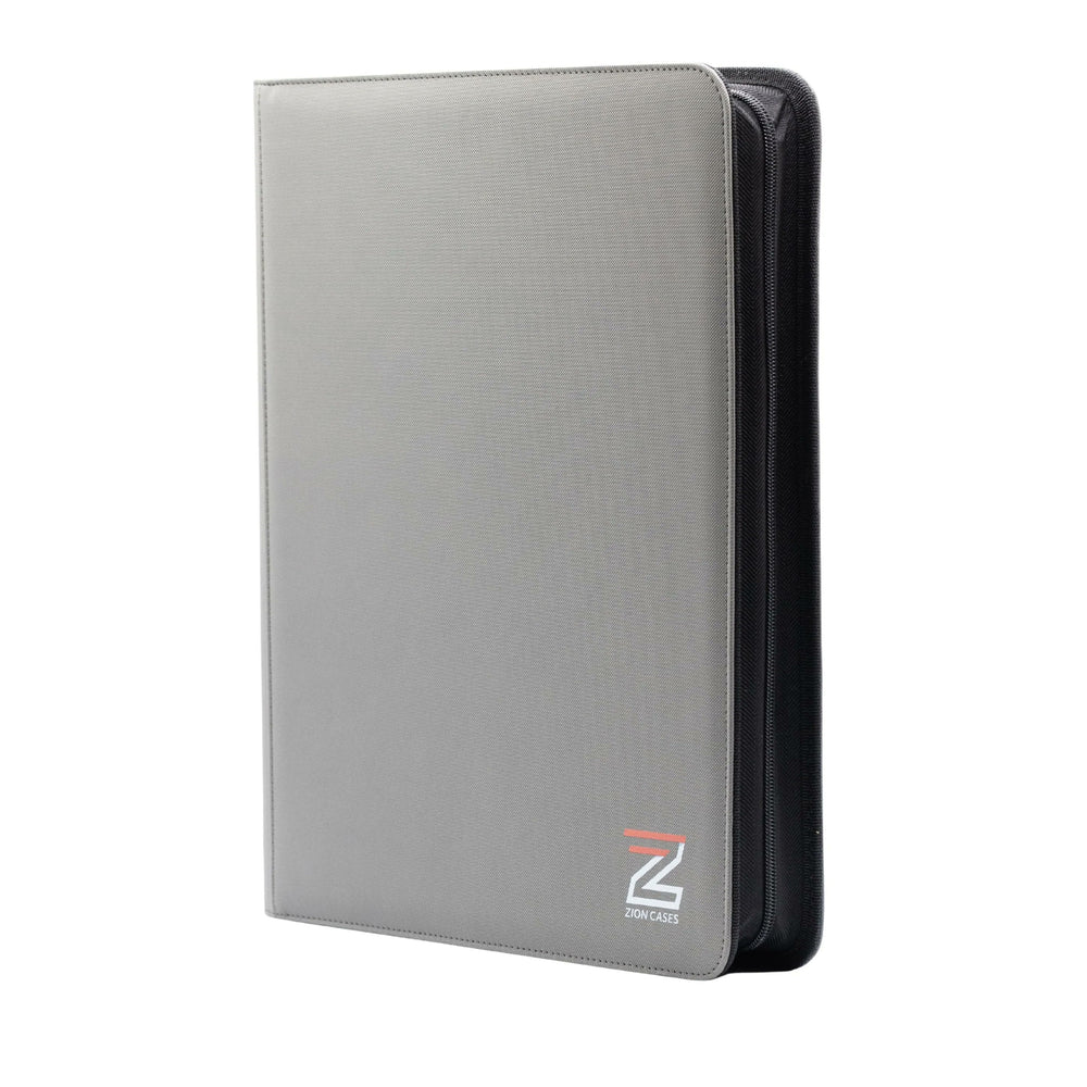 Zion Cases TopLoader 9 Pocket Binder Gray Trading Card Storage Album